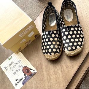 🖤 GUC Michael Kors Polka Dot Espadrilles